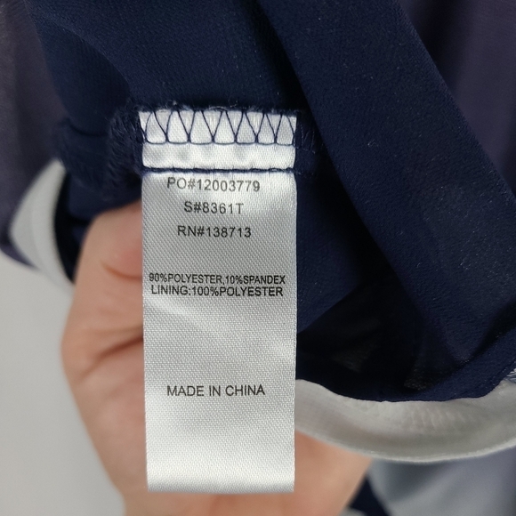 doe + rae Blue Ombre Spaghetti Strap Camisole Top Multi Straps Sparkle Size S - Picture 7 of 7